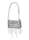 Rabanne 1969 Filet Crystal-embellished Chainmail Shoulder Bag In Silver