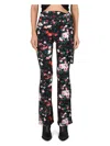 Rabanne Viscose Jersey Printed Flared Trousers In Black