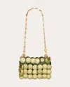 Rabanne Sparkle Sequined Satin Shoulder Bag