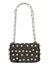 Rabanne Women's Sparkle Shoulder Bag In Black