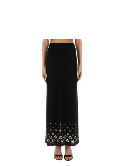 RABANNE WOMEN'S STRETCH CUPRO SKIRT