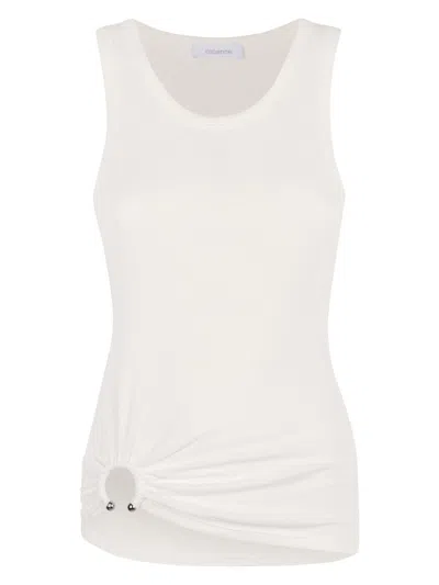 RABANNE WOMEN'S T-SHIRT SHIRT RIB 2X2
