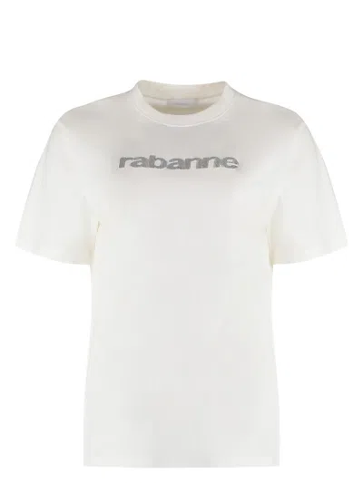 RABANNE WOMEN'S T SHIRT WITH LOGO