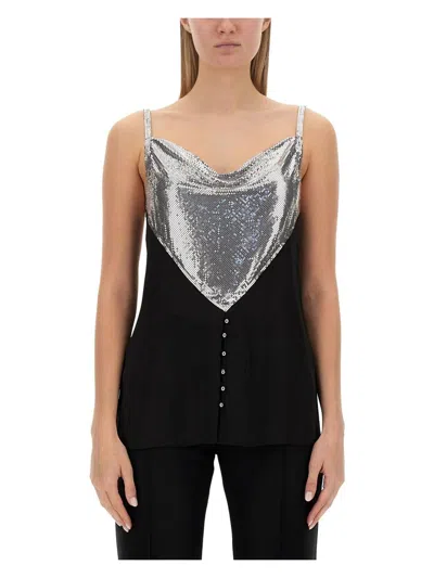 RABANNE WOMEN'S TOP WITH INSERTS TOP | SIZE 38 | 23AXTO645MH0005