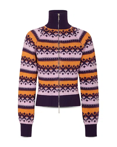 Rabanne Wool Blend Zip Cardigan In Multi