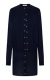 Rabanne Wool Cardigan In Blue