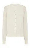 Rabanne Wool Cardigan In White