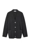 Rabanne Wool-cashmere Cardigan In Black