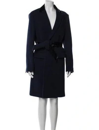 Pre-owned Rabanne Wool Coat In Blue