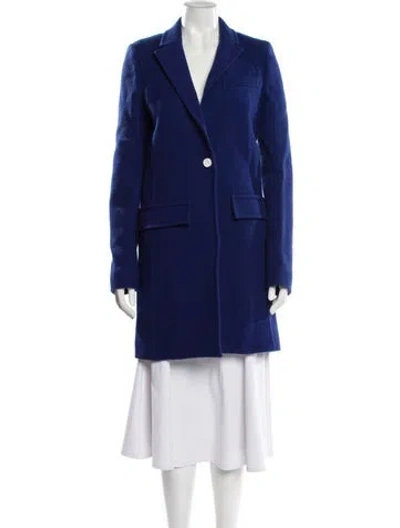 Pre-owned Rabanne Wool Coat W/ Tags In Blue