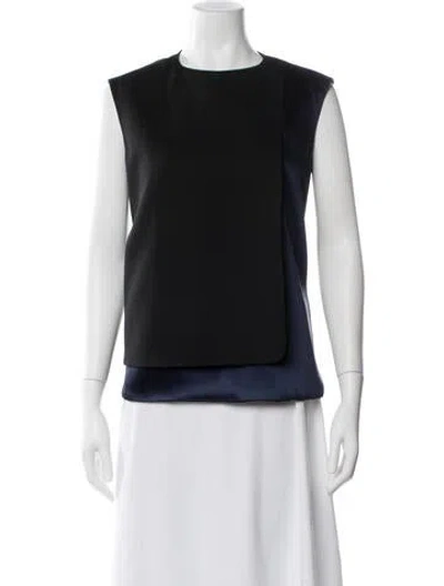 Pre-owned Rabanne Wool Crew Neck Bodysuit In Blue