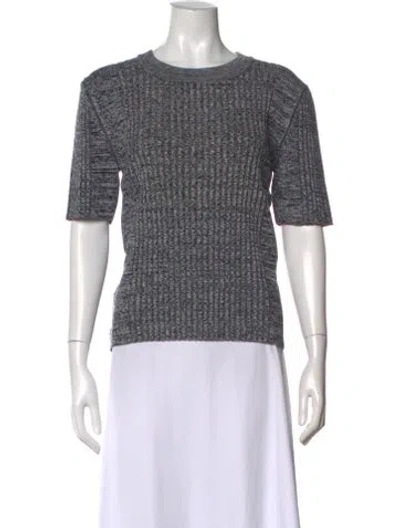 Pre-owned Rabanne Wool Crew Neck Sweater In Black