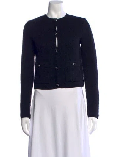 Pre-owned Rabanne Wool Crew Neck Sweater W/ Tags In Blue