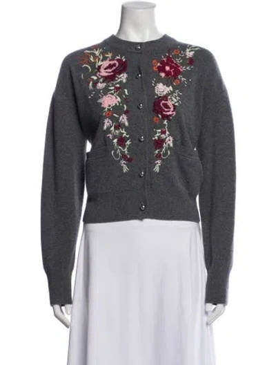 Pre-owned Rabanne Wool Crew Neck Sweater W/ Tags In Gray