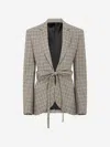 Rabanne Plaid Check Fitted Jacket