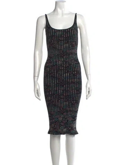 Pre-owned Rabanne Wool Midi Length Dress In Black