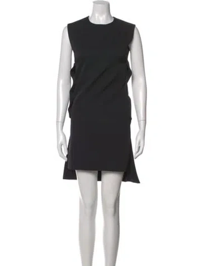 Pre-owned Rabanne Wool Mini Dress In Black