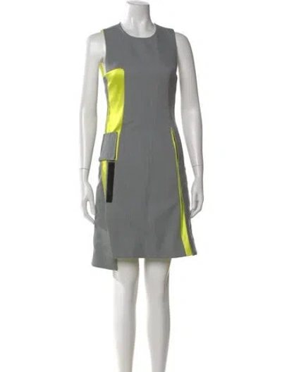 Pre-owned Rabanne Wool Mini Dress In Gray