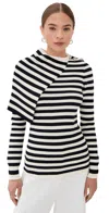 Rabanne Asymmetrischer Pullover In Pattern