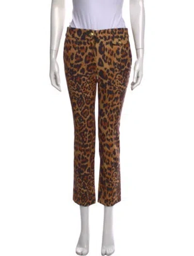 Pre-owned Rabanne Wool Straight Leg Pants In Multi