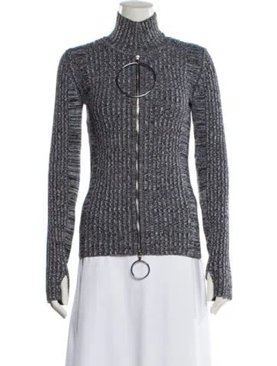 Pre-owned Rabanne Wool Striped Sweater In Black