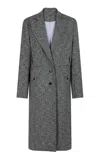 Rabanne Wool-blend Coat In Gray