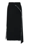 Rabanne Wrap Midi Skirt In Black