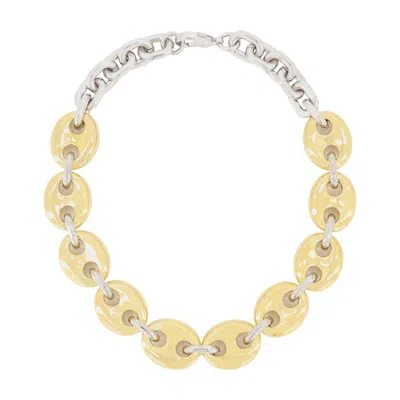 Rabanne X Eight Neck Necklace In Yellow
