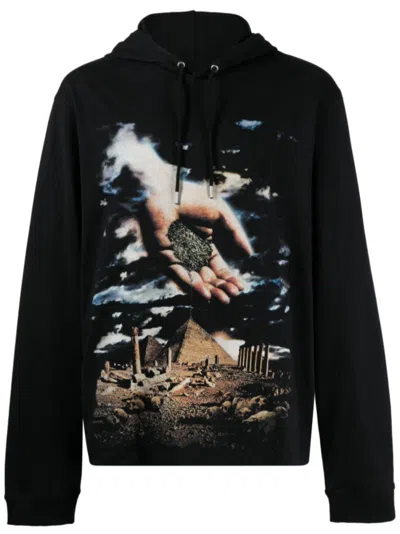 Rabanne X Kimura Tsunehisa Graphic-print Hoodie In Black