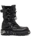 Rabanne Leather Boots In Black