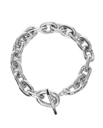 Rabanne Chain Link Necklace With Toggle Clasp In Silver