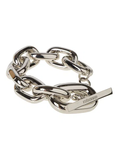 Rabanne Xl Link Aluminium Bracelet In Metallic