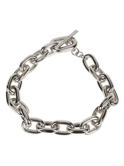 Rabanne Xl Link Aluminium Necklace In Silver