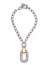 Rabanne Xl Link Animation Godron Necklace In Gray