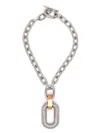 Rabanne Xl Link Animation Godron Necklace In Silver