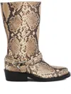 Rabanne Xl Link Biker Boots In Multi