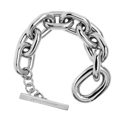 Rabanne Xl Link Brac Bracelet Silver - Metal In Metallic
