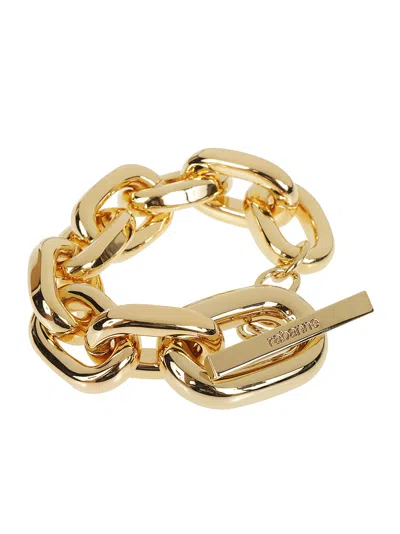 Rabanne Xl Link Brac Chain Aluminium Bracelet In Gold