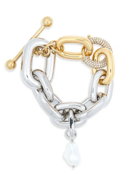 Rabanne Xl Link Bracelet In Gray