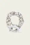 Rabanne Xl Link Chain Bracelet In Silver White