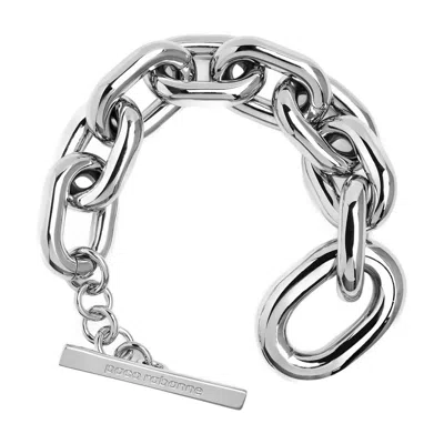Rabanne Xl Link Chain Bracelet In Silver