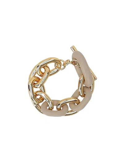 Rabanne Xl Link Chain Bracelet In Yellow