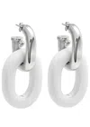 Rabanne Xl Link Chain Hoop Earrings In Silver