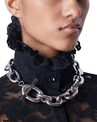 Rabanne Xl Link Chain Necklace In Metallic