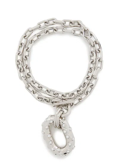 Rabanne Xl Link Chain Necklace In Metallic