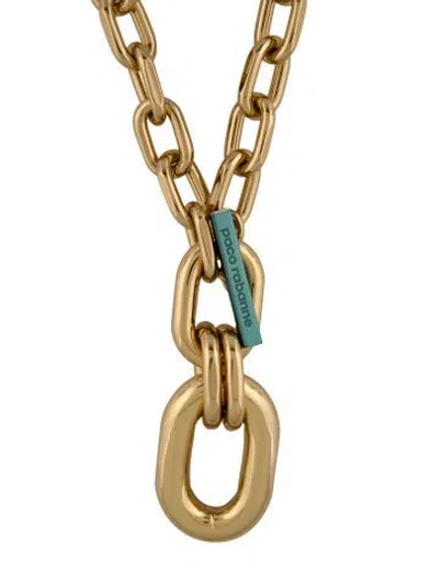Pre-owned Rabanne Xl Link Chain Pendant Necklace, 30.5" In Multi