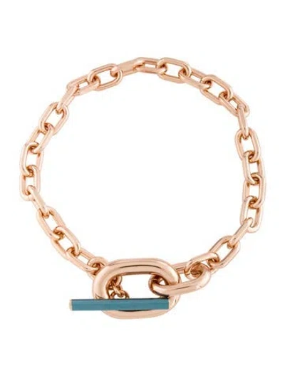 Pre-owned Rabanne Xl Link Choker Necklace, 17" In Multicolor