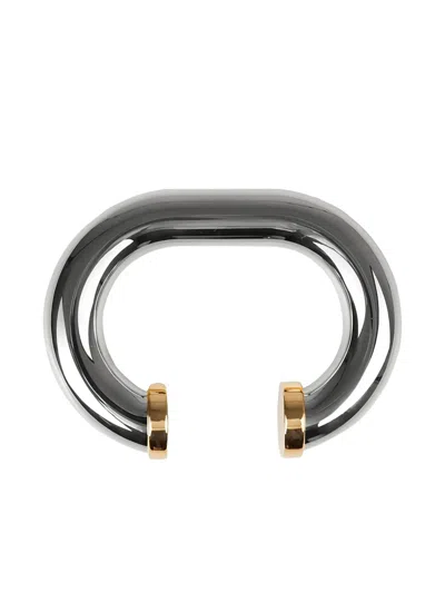 Rabanne Xl Link Cuff Bracelet In Metallic