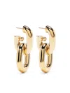 Rabanne Xxl Chain-link Earrings In Gold-tone Metal In Gold