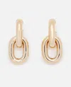 Rabanne Xl Link Double Hoop Earrings In Gold